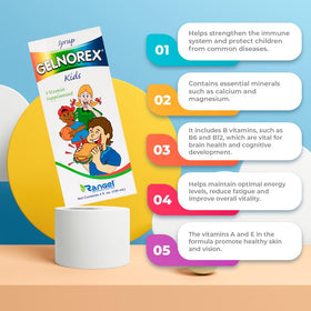 Rangel Gelnorex Sirop de Vitamine B 4oz avec cuillère doseuse