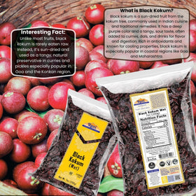 Rani Black Kokum 200g étiquette montrant les ingrédients