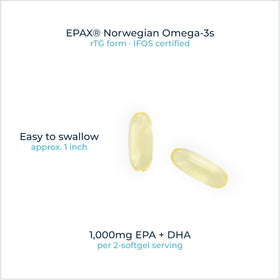 Rational Nutrition Huile de Poisson Omega-3 Norvégienne 1000mg, étiquette de certification IFOS