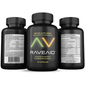 RaveAid Complément Alimentaire 60 Capsules - Vue de l'emballage avant