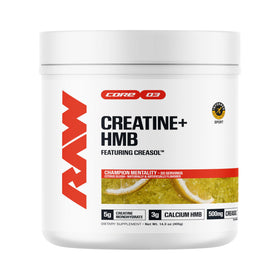 RAW Creatine Plus HMB 499g vue de face avec packaging
