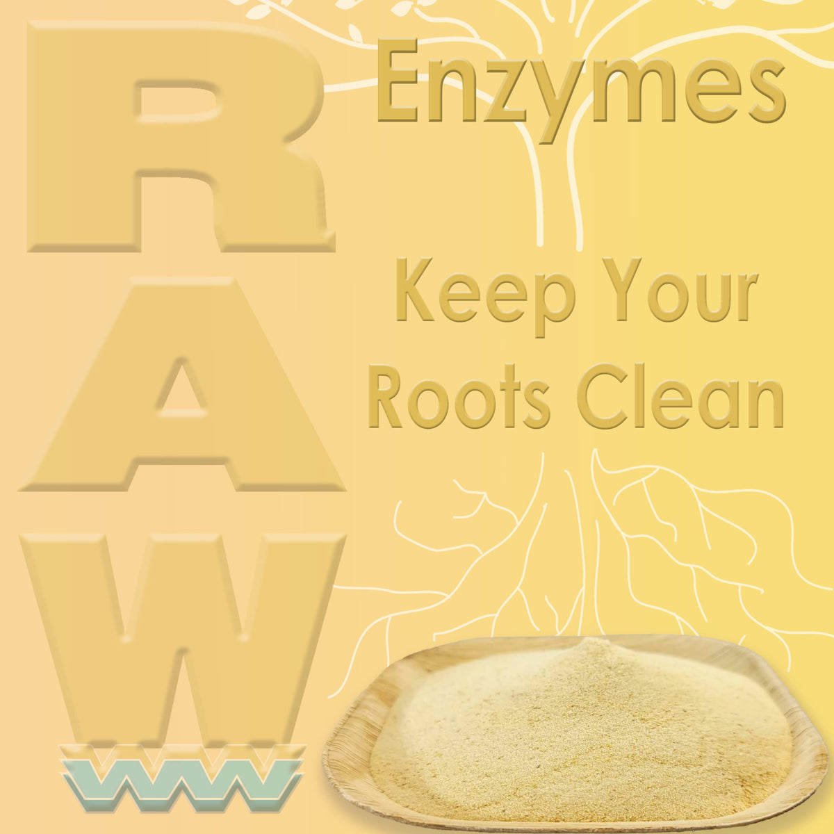 RAW Enzymes 64g en utilisation dans un système hydroponique