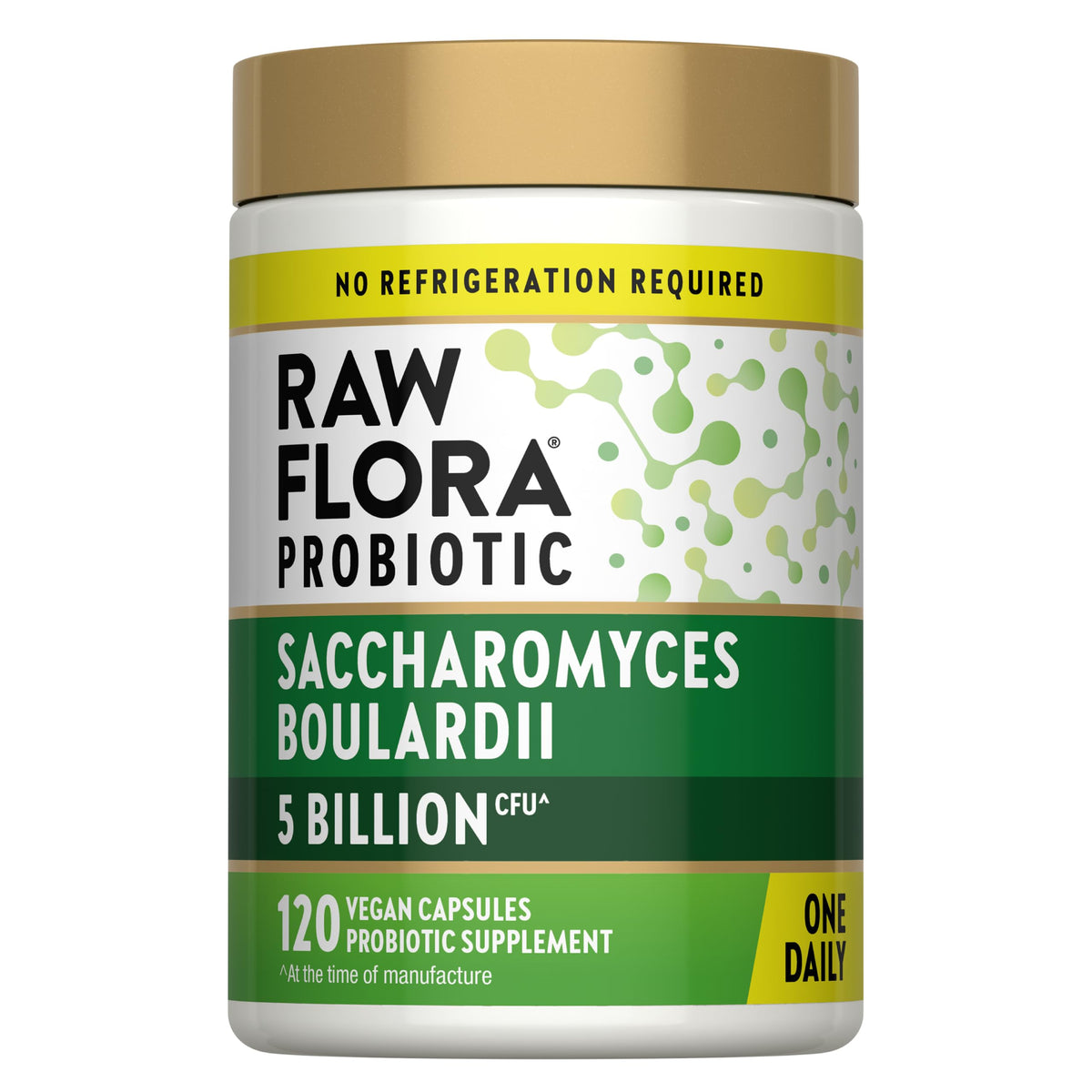 Raw Flora Probiotiques Saccharomyces Boulardii 250 mg capsule front view