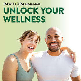 Raw Flora Probiotiques Saccharomyces Boulardii 250 mg capsules lifestyle scene