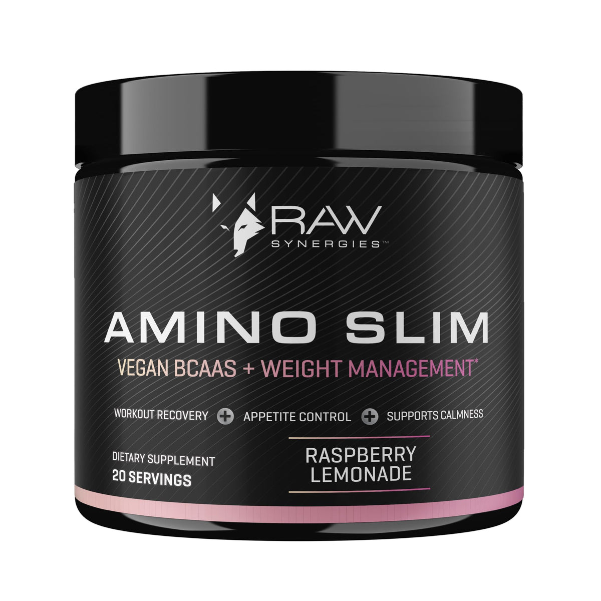 RAW Synergies Amino Slim 240g Framboise Citron - vue de face