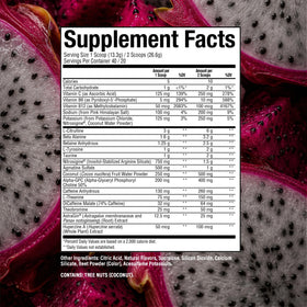 RAW Thavage Pré-Workout Poudre Dragon Fruit 640g avec cuillère doseuse