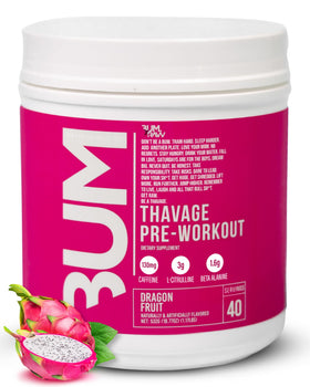 RAW Thavage Pré-Workout Poudre Dragon Fruit 640g vue de face