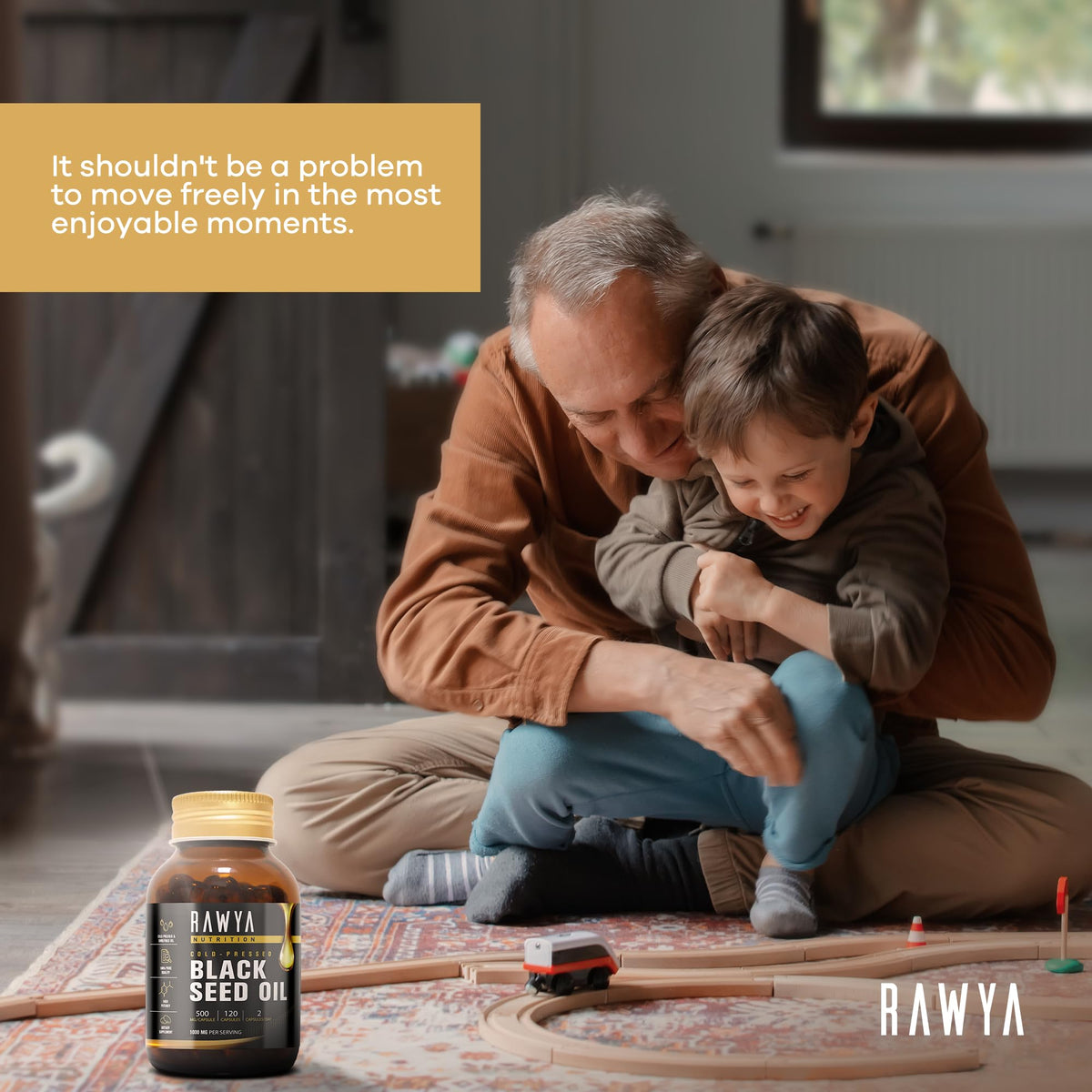 RAWYA huile de nigelle avec ingrédients naturels