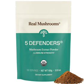 Real Mushrooms complexe de 5 champignons en poudre 109g vue avant