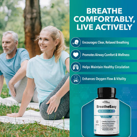 Real Science Nutrition BreatheEasy 60 capsules side view