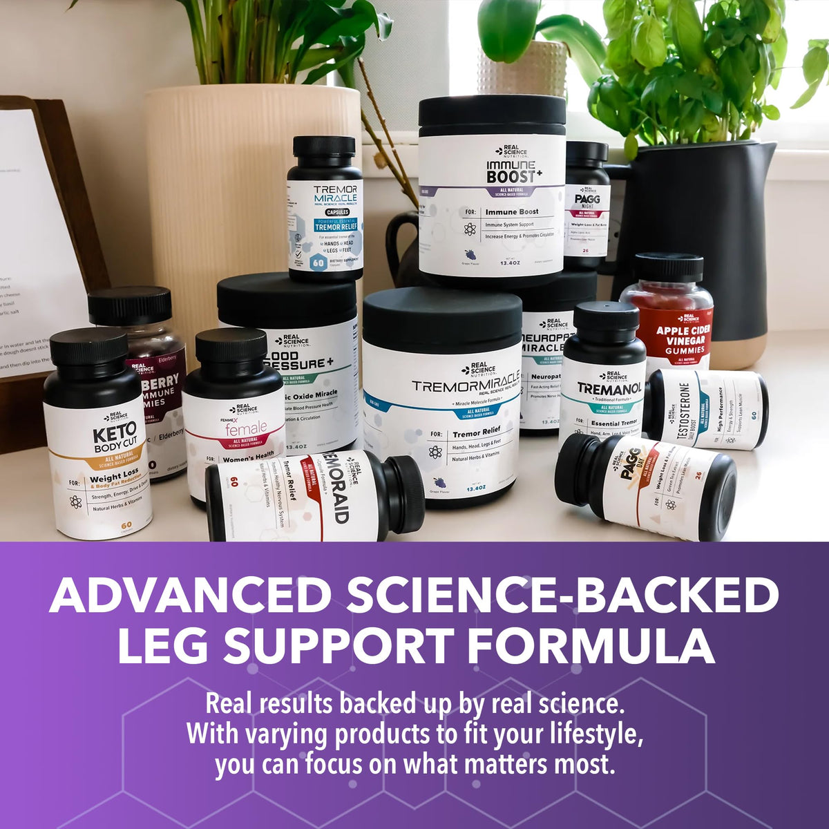 Real Science Nutrition LegEase Miracle étiquette et informations nutritionnelles