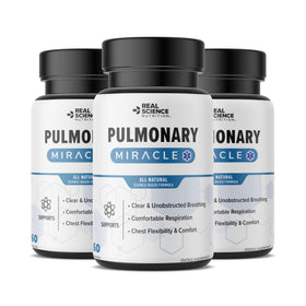 Real Science Nutrition Pulmonary Miracle Capsules 60 Caps front view