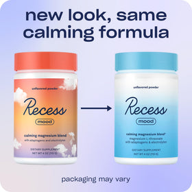 Recess Poudre de Magnésium Mood 150g vue arrière avec informations nutritionnelles