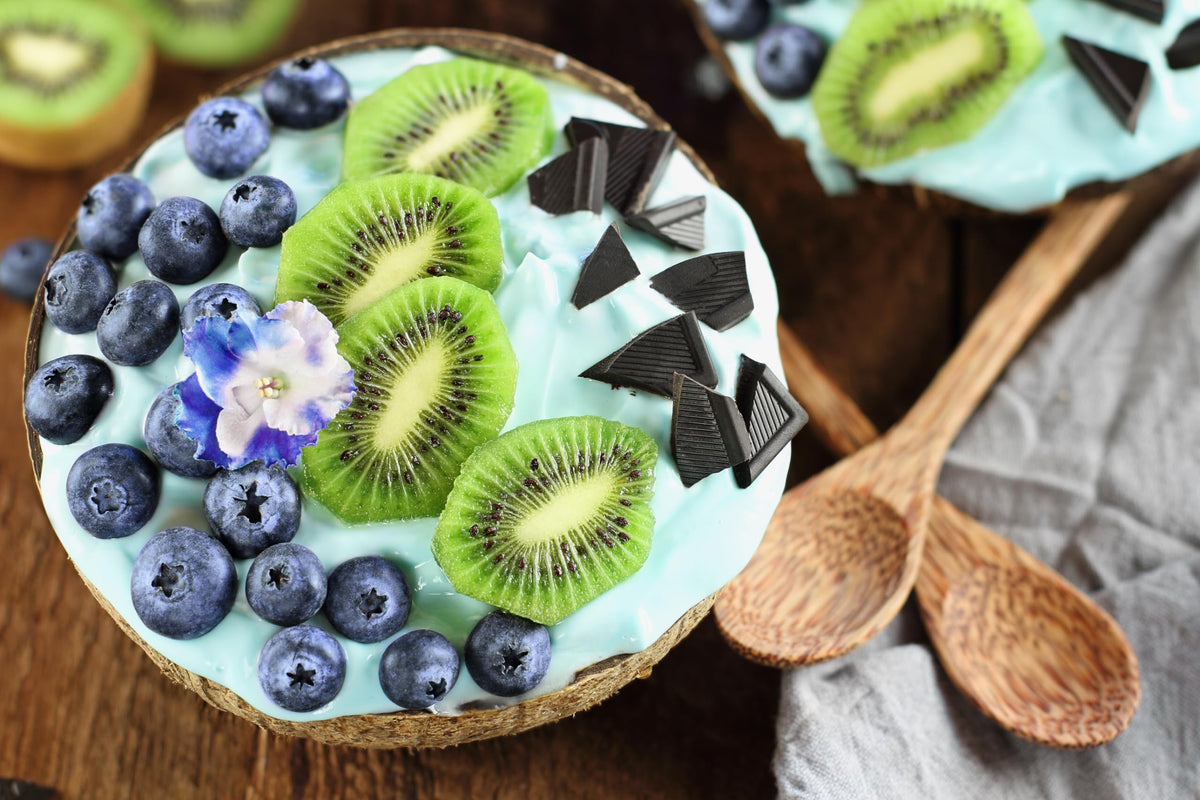 Recette de pancakes avec spiruline bleue Naturejam