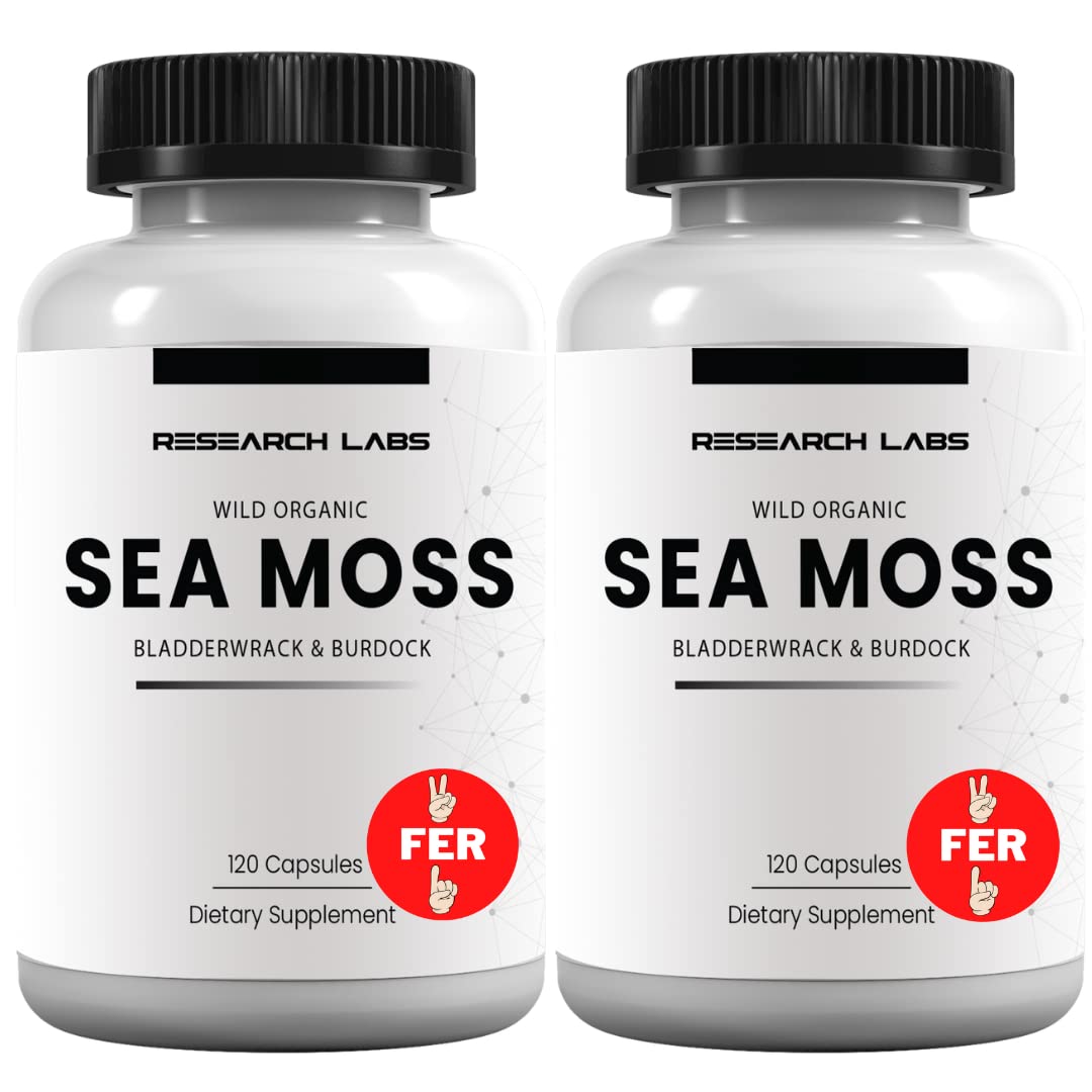 Recherche Labs Mousse de Mer 240 Capsules - Vue de l'emballage avant