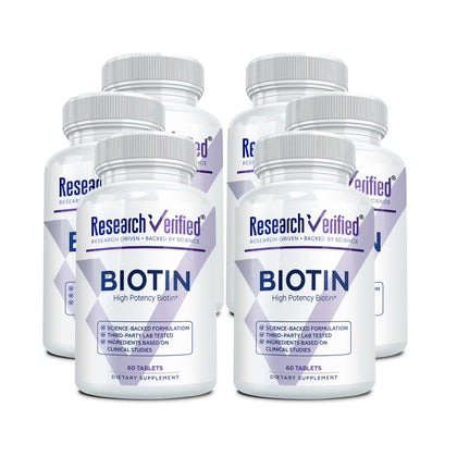 Recherche Vérifiée Biotine 10000mcg comprimés vegan, boîte vue de face