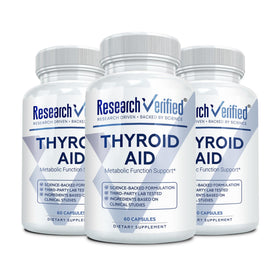 Recherche Vérifiée Complément Alimentaire Thyroïdien 60 capsules vue de face