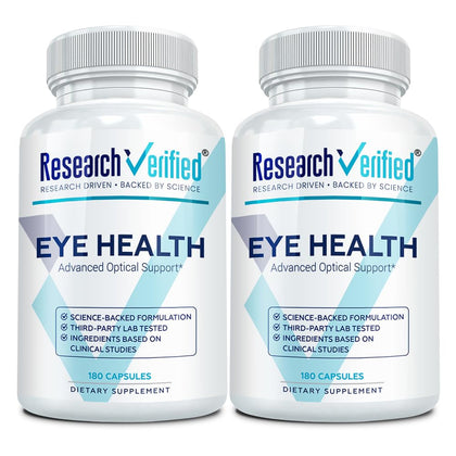 Recherche Vérifiée Compléments Alimentaires pour la Santé des Yeux - 360 Capsules Vue de Face
