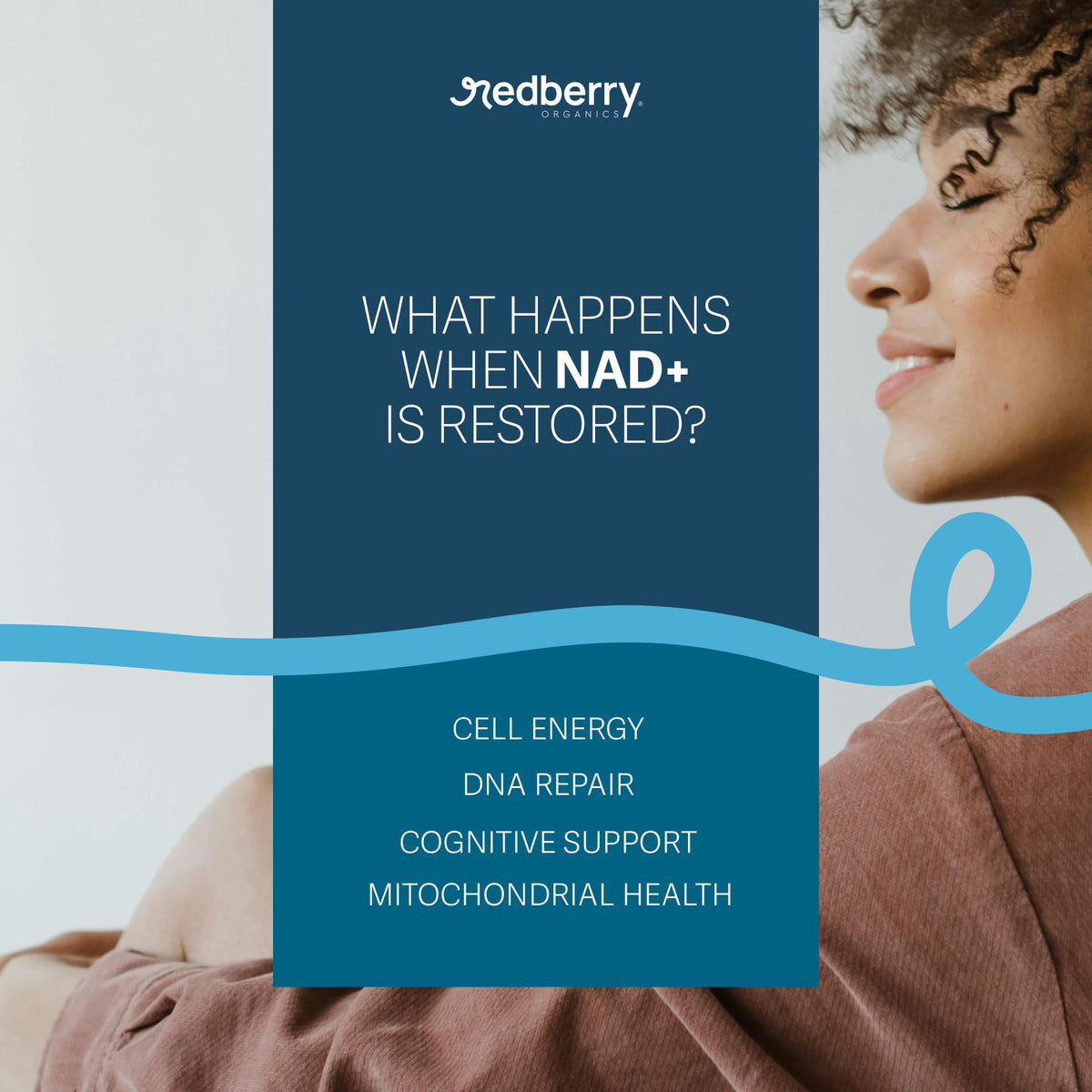 Redberry Organics Complément NAD+ avec Extrait de Thé Vert