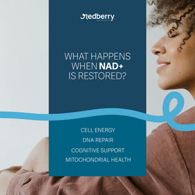 Redberry Organics Complément NAD+ avec Extrait de Thé Vert