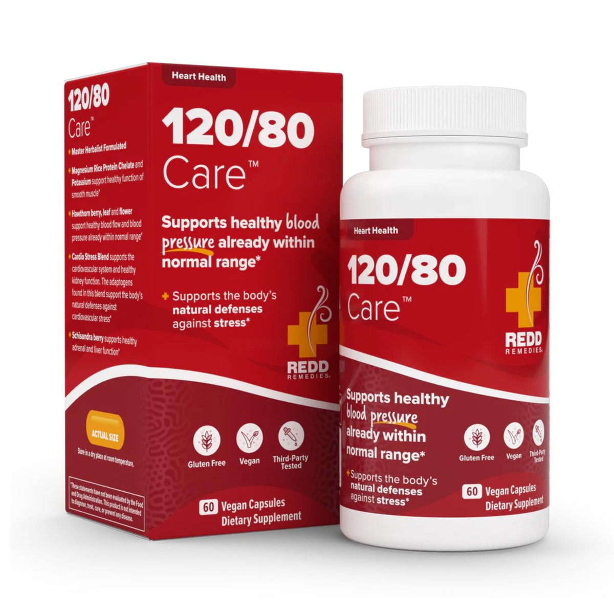 Redd Remedies 120/80 Care 60 capsules végétales vue de face