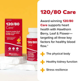 Redd Remedies 120/80 Care avec un verre d'eau à côté