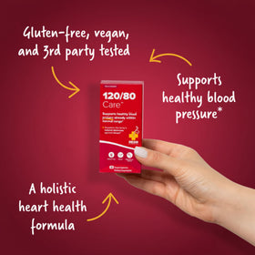 Redd Remedies 120/80 Care gélules avec vue en gros plan sur l'étiquette