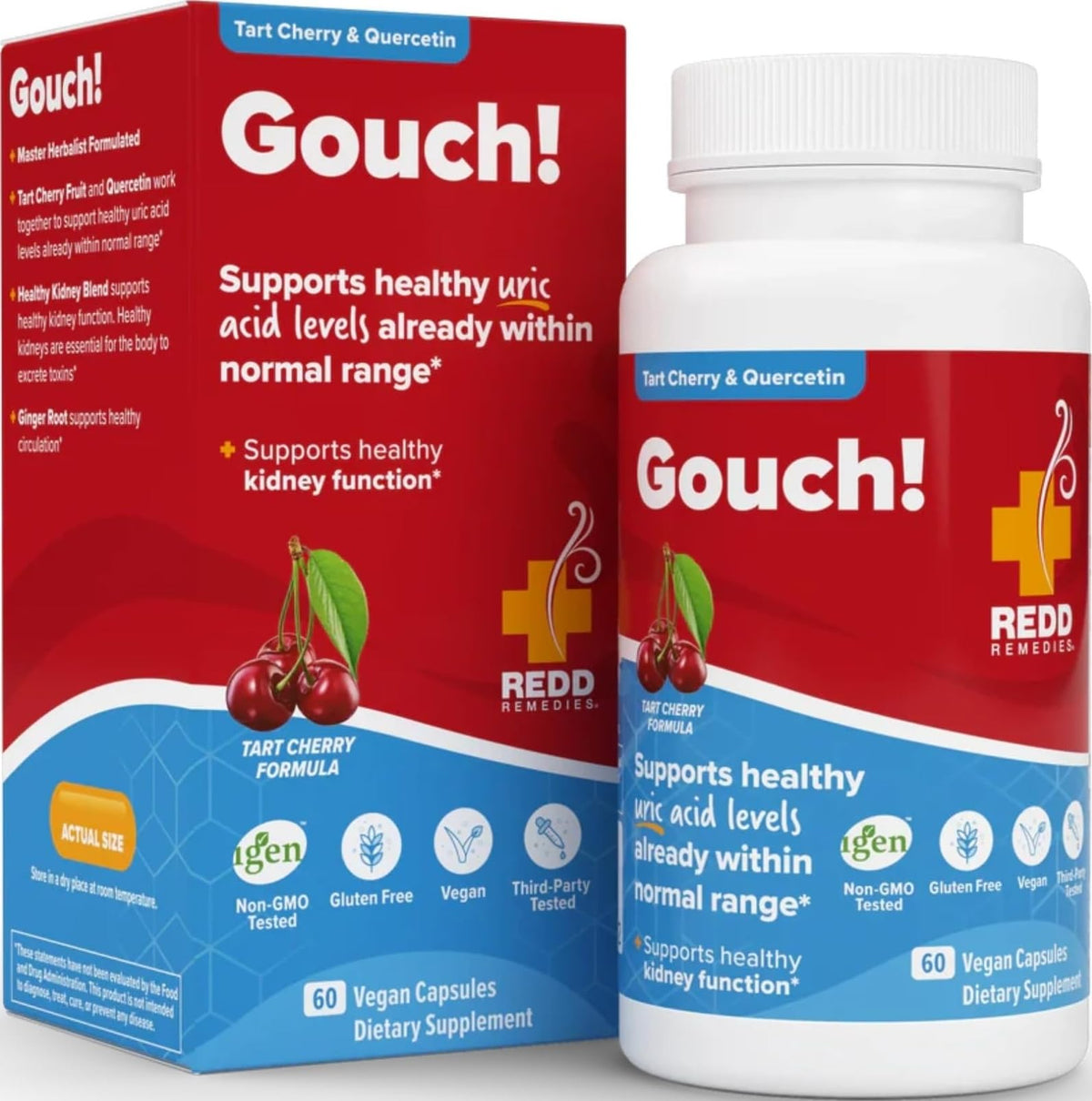 Redd Remedies Gouch! Complément Alimentaire 60 Capsules Végétales - vue avant