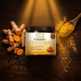 Reddy Naturals Poudre de Curcuma Curcumin 95% Curcuminoïdes vue de côté