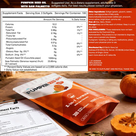 REDOO Huile de Graines de Courge 1500mg sur fond blanc