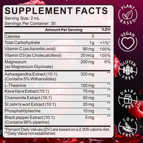 Réducteur de cortisol WellBloom avec fond neutre