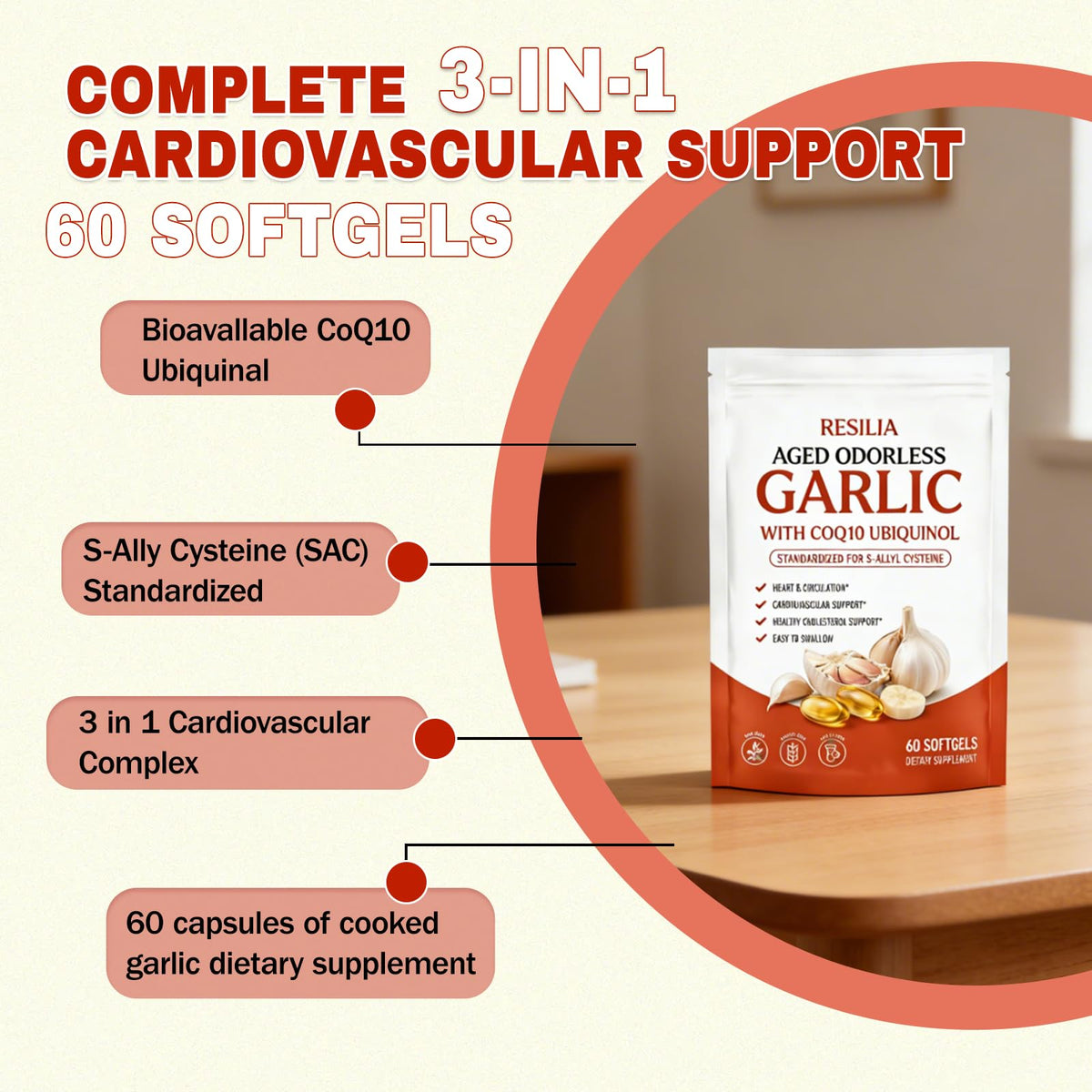 Refirm Extrait d'Ail Vieilli 600mg gélules with CoQ10