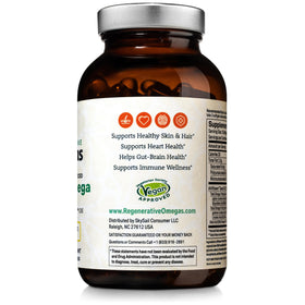 Regenerative Omegas huile Ahiflower 120 gélules étiquette détaillée