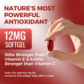 Regpem Astaxanthin 12mg gélules souples côté