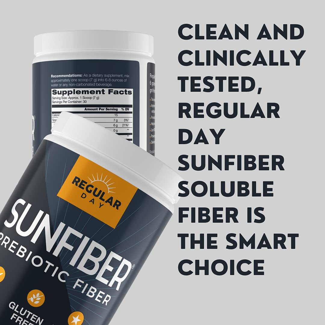 REGULAR DAY Sunfiber en poudre sur une cuillère