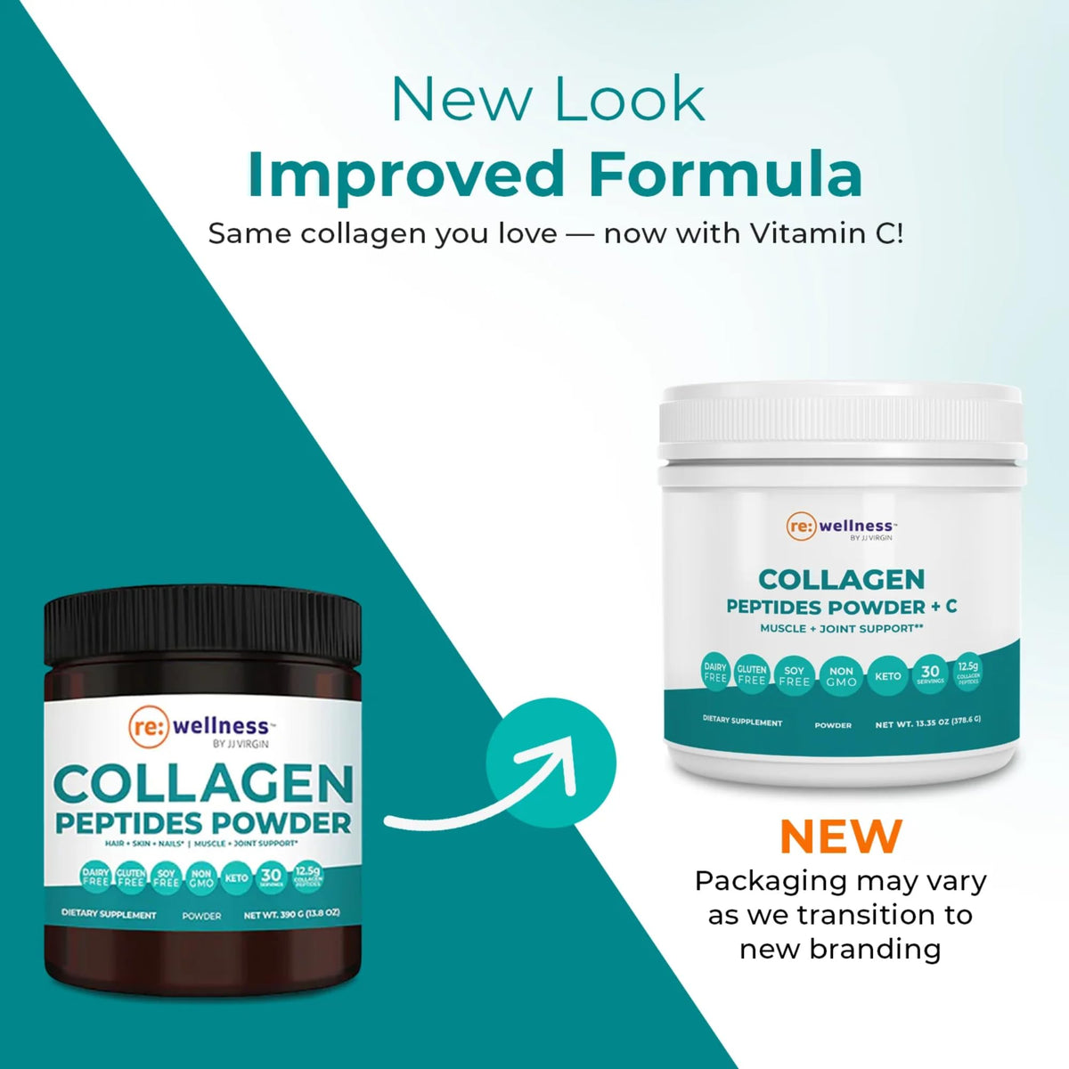 Reignite Wellness Collagen Peptides Poudre 30 Portions avec cuillère