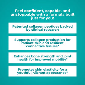 Reignite Wellness Collagen Peptides Poudre 30 Portions avec ingrédients