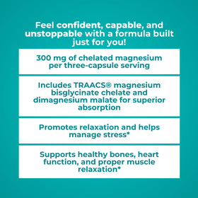 Reignite Wellness Magnésium 300 mg capsules sur une table