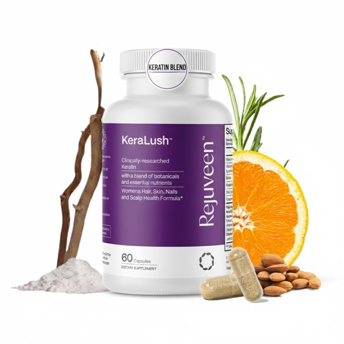 Rejuveen KeraLush Vitamines pour Cheveux - emballage avant