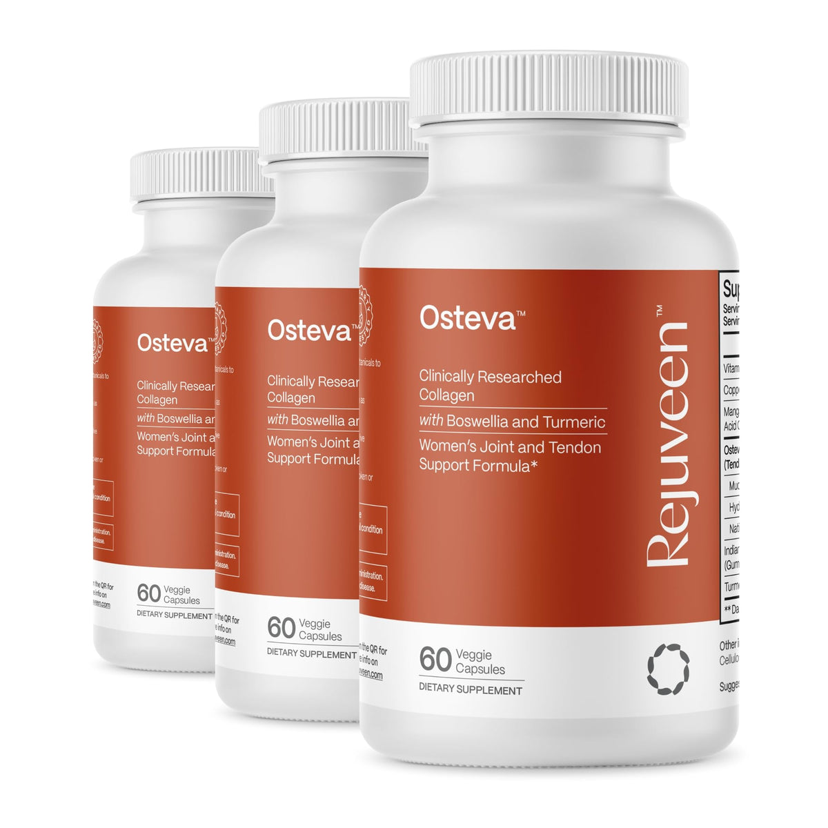 Rejuveen Osteva Complément Alimentaire Articulaire 60 Capsules vue de face