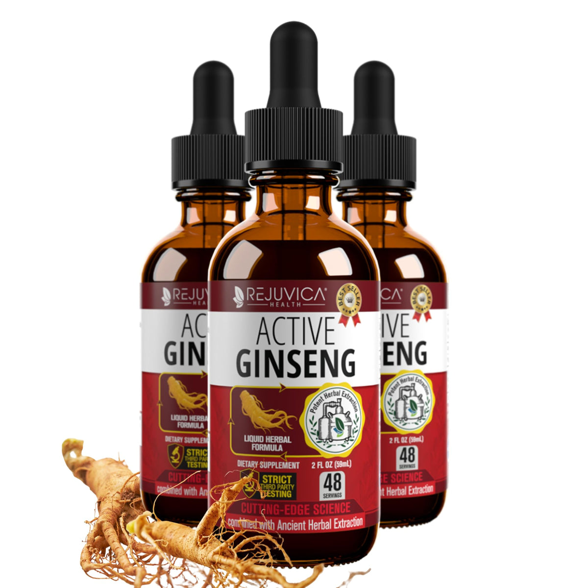 Rejuvica Health Active Ginseng 499g vue de face
