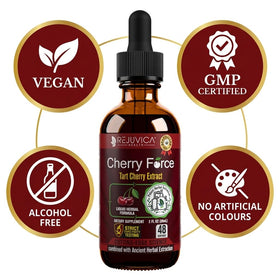 Rejuvica Health Cherry Force sur une table en bois