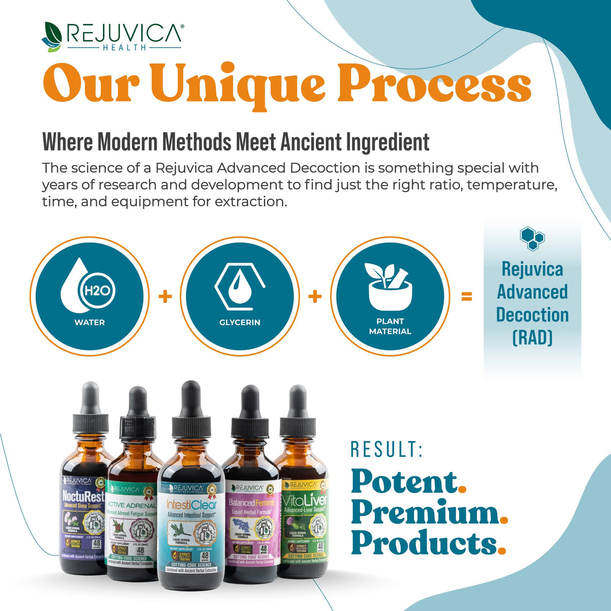 Rejuvica Health IntestiClear bouteille sur un fond neutre