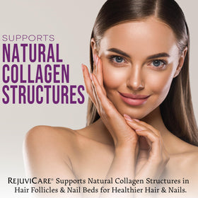 Rejuvicare Super Collagen capsules sur fond blanc