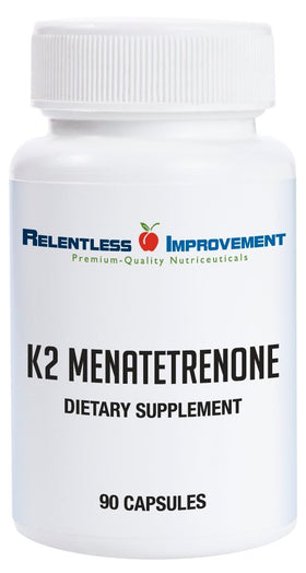 Relentless Improvement Vitamine K2 MK4 15 000 mcg capsule vue de face