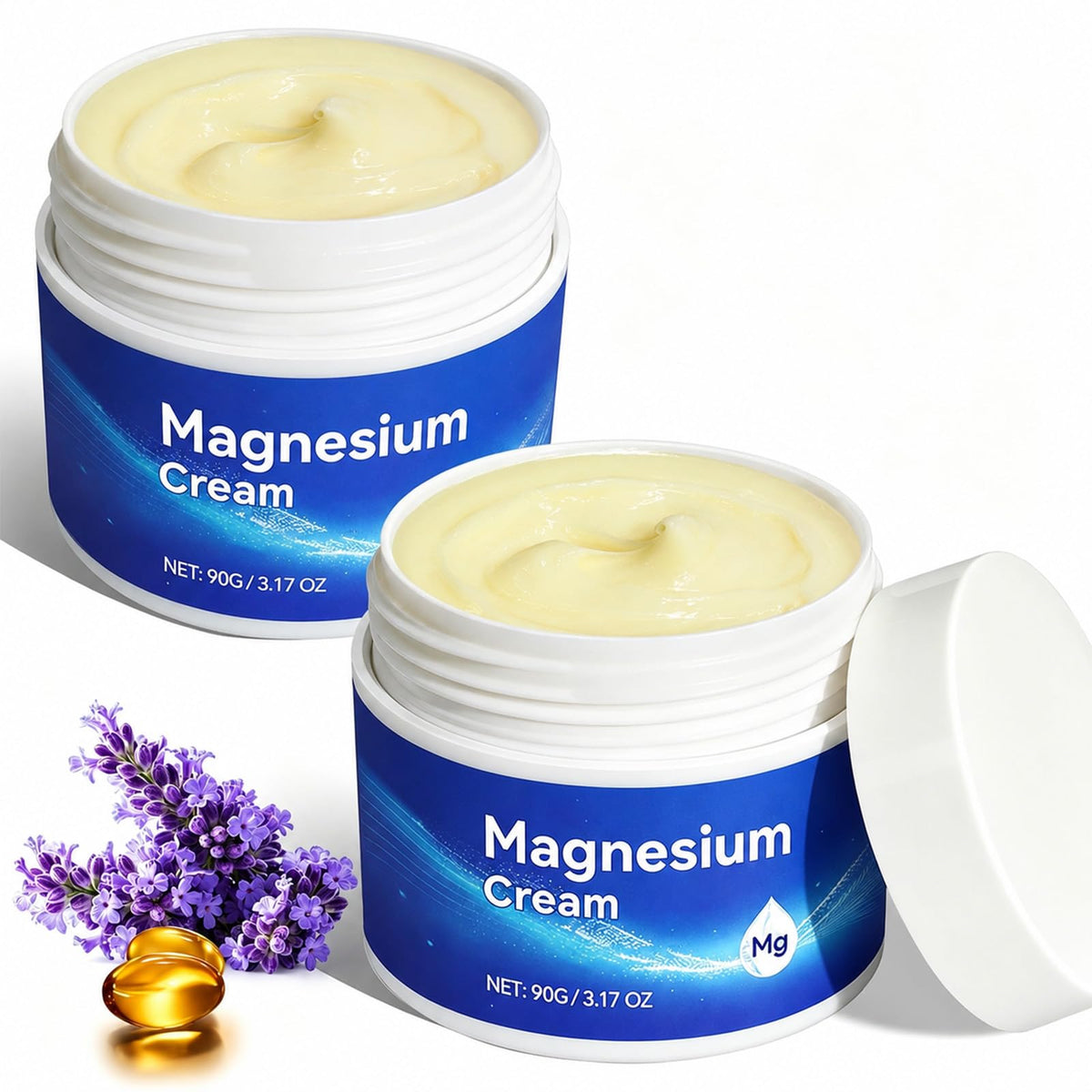 ReliCo Crème de Magnésium 2-Pack avec huile d'amande
