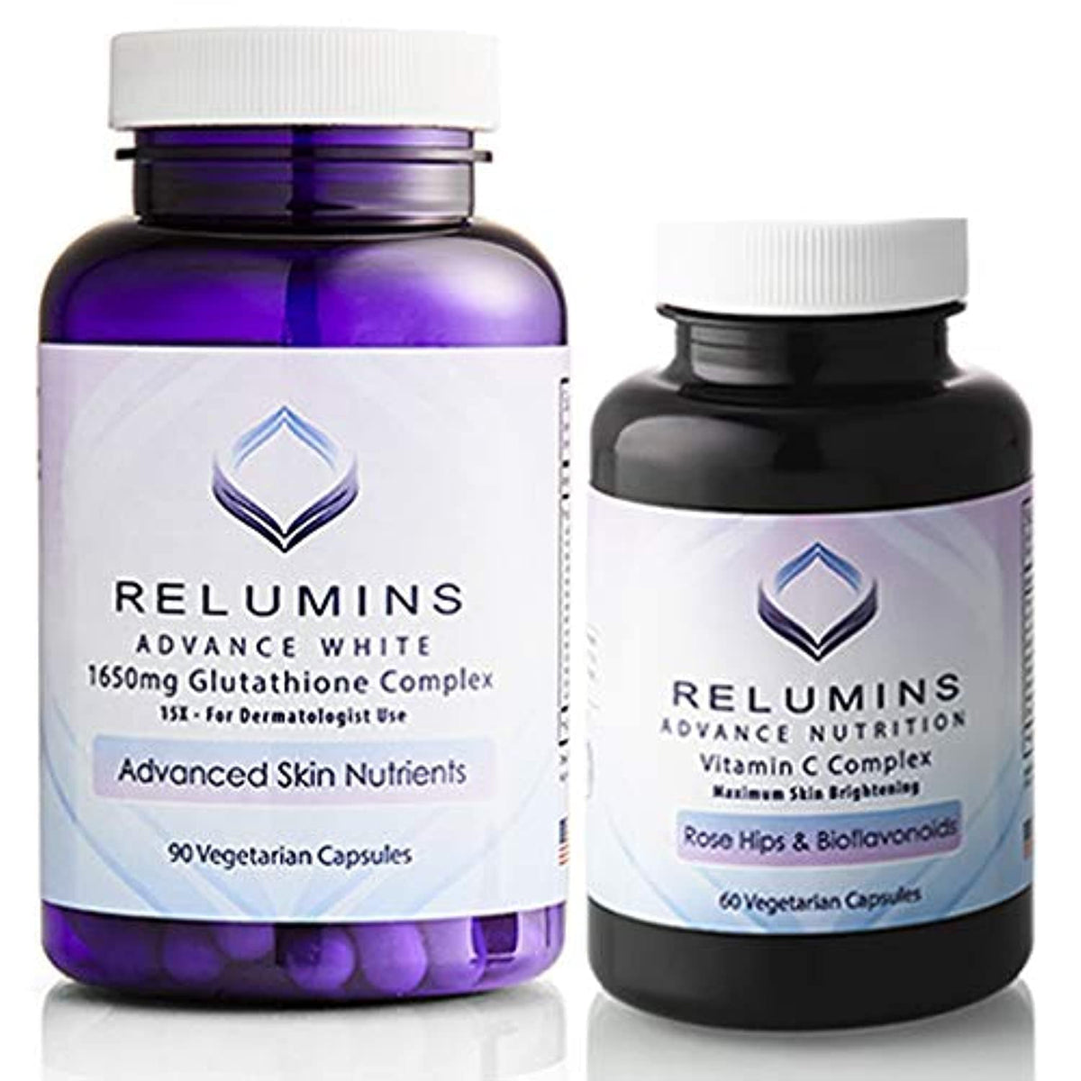Relumins Advanced White Set - Complexe Glutathione 1650mg et Vitamine C