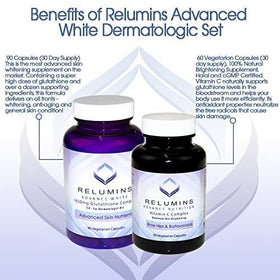 Relumins Advanced White Set - Emballage et contenu des capsules