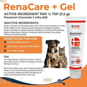 Renacare K Gel Potassium Gluconate 10 oz arrière