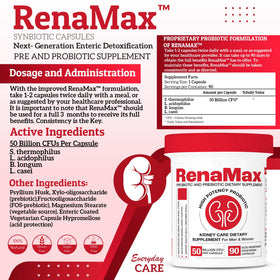 RENAMAX Complément Alimentaire RenaMax 90 Capsules étiquette